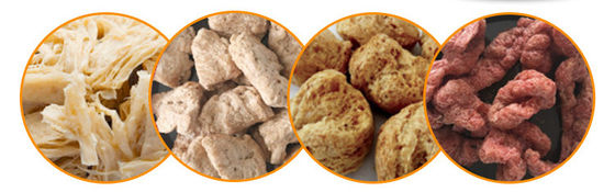 Protein Textured Food Production Line Making Machine for Soya Chunks Food in Food