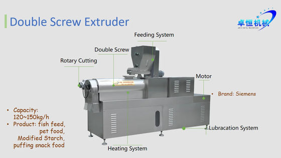 Customizable Grain Flour Snacks Food Making Processing Extruder Machine for Food