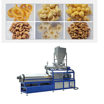 3000 KG Capacity Small Automatic Corn Flour Snack Food Extruder for Snack Production