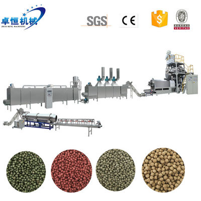 Fully Automatic Twin Screw Extrusion Machine for Soyabean Meal Fish Feed 5000 KG Output