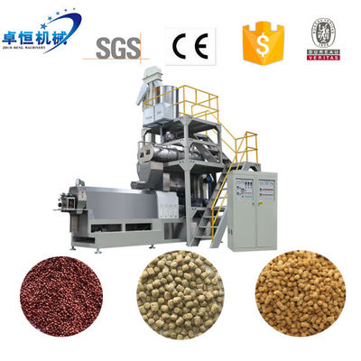 automatic floating fish feed pellet making machine Double screws extruder with best