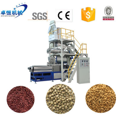 Double Screws Extruder 23*3*3m Pet Food Making Machine for Floating Fish Feed Pellets