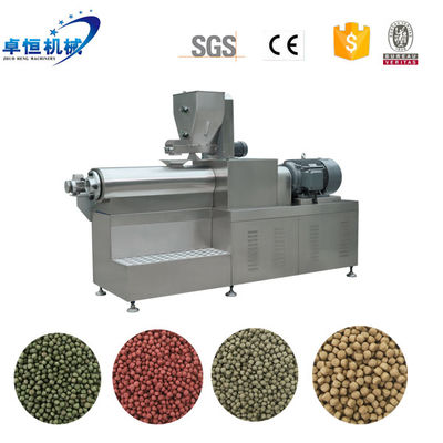 Double Screws Extruder 23*3*3m Pet Food Making Machine for Floating Fish Feed Pellets