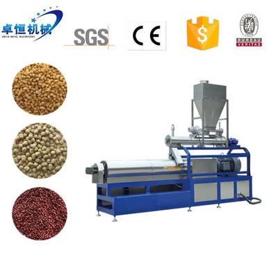 Pet Feed Extrusion Twin Screw Fish Feed Extruder with Gearbox and Video Inspection
