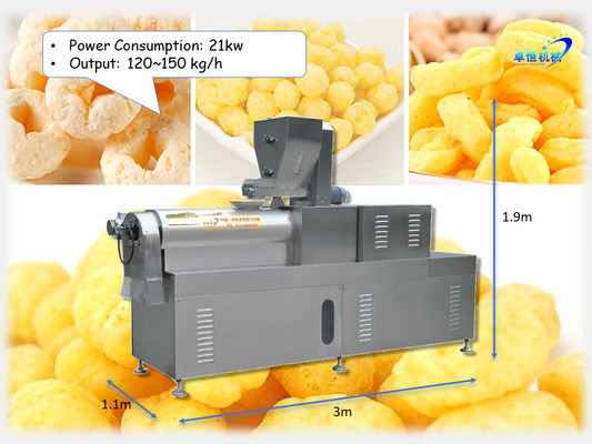 120-150kg/h Capacity Automatic Snack Making Machine for Streamlined Production Process
