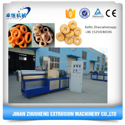 Corn Powder Extrusion Funyuns Onion Flavored Rings Snacks Machine for Snack Extrusion