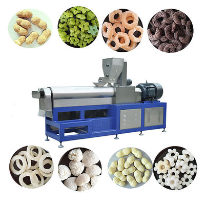 Extrusion Technology Twin Screw Small Puffed Snack Food Extruder Machines