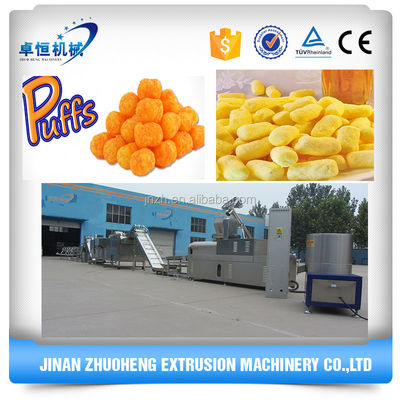 ABB Relay Powered Puffed Snacks Chips Food Making Machine With Video Outgoing Inspection