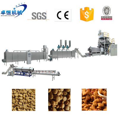 Automatic PLC Controlled Full Production Line for Dry Dog Pet Food Processing Machine