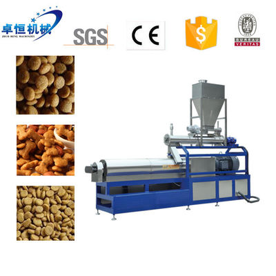 Automatic CE Twin Screw Extruder Dog Cat Feed Food Machine Animal Pets Feeds Production Line Equipment