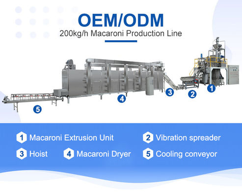 Customized Macaroni Making Machine with Long Service Life and Multifunction Function