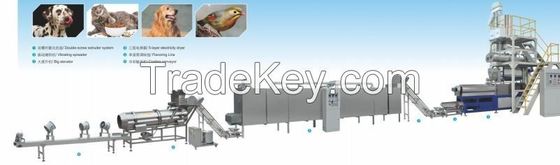 Large Capacity Twin Screw Texture Extruder Pet Food Production Processing Line Machines