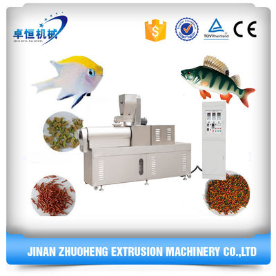 Easy Operation Customized Twin Screw Floating Fish Feed Pellet Extruder Making Machine