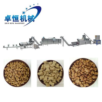 Large Capacity Twin Screw Texture Extruder Pet Food Machine Processing Production Line