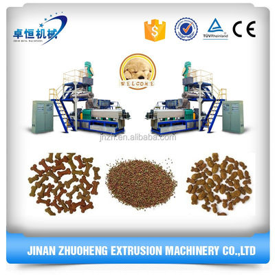 Fully Automatic Twin Screw Extrusion Kibble Dog Food Processing Plant Line for Dogs