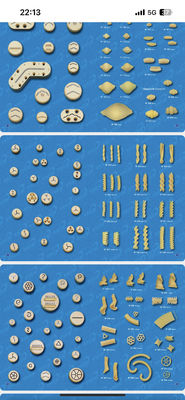 Commercial Motor Core Components Pasta Making Machine for Fusilli Macaroni Production
