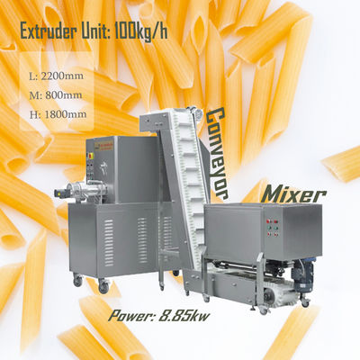 100kw Short Pasta Extruder Machine for Small Macaroni Production in Food Beverage